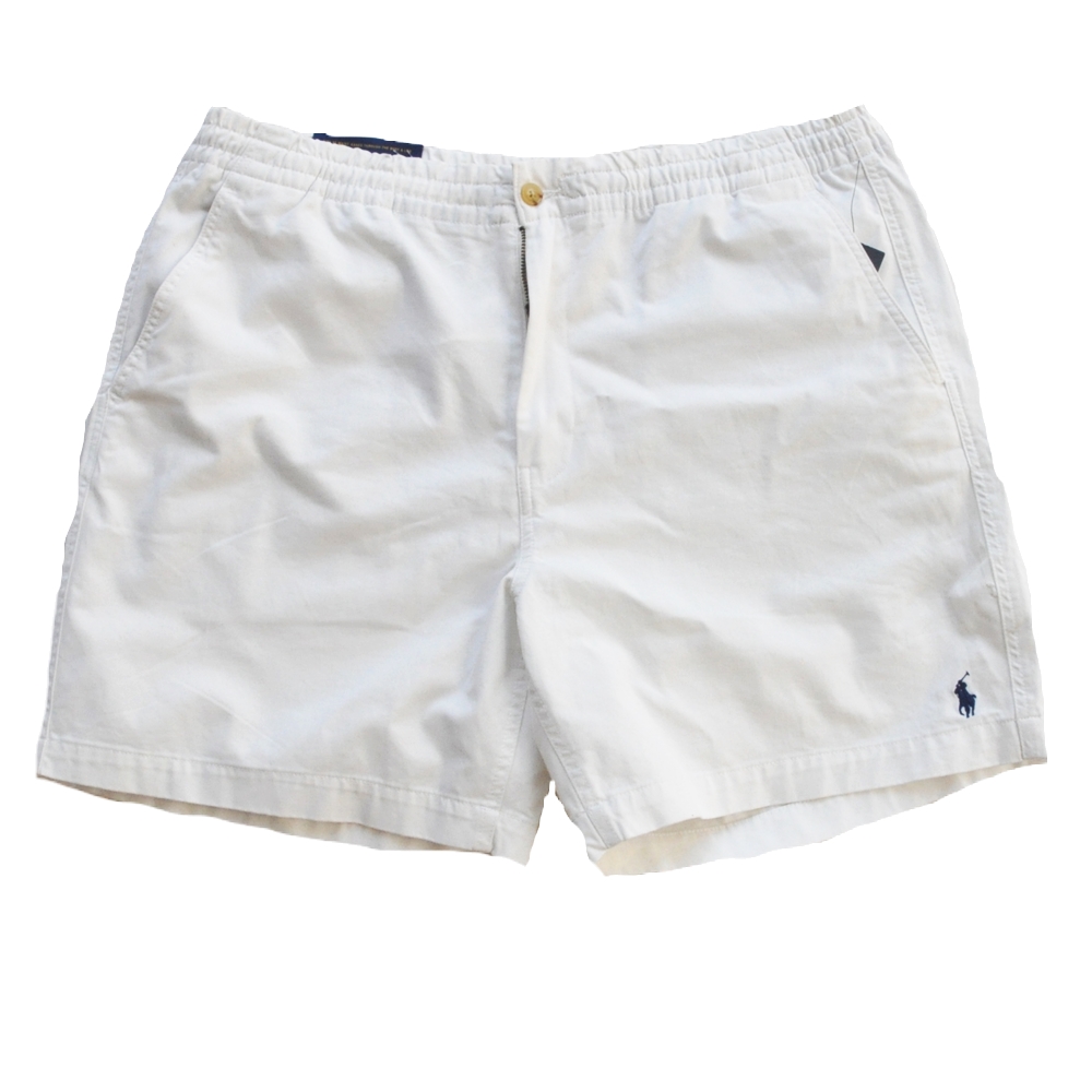 POLO RALPH LAUREN / ポロラルローレン ONE POINT PONY STRETCH CLASSIC FIT SHORTS WHITE XXL