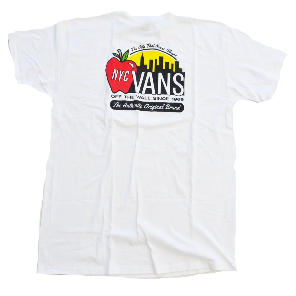 VANS / バンズ THE CITY THAT NEVER SLEEPS NYC T-SHIRT WHITE | ストリートスタイルのセレクトストア | TUNNEL STORE - トンネルストア