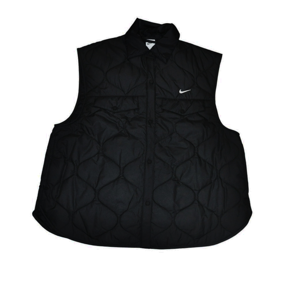 NIKE / ナイキ WOMENS NSW ESSNTL LIGHT QUILTED VEST OVER SIZE FIT BLACK