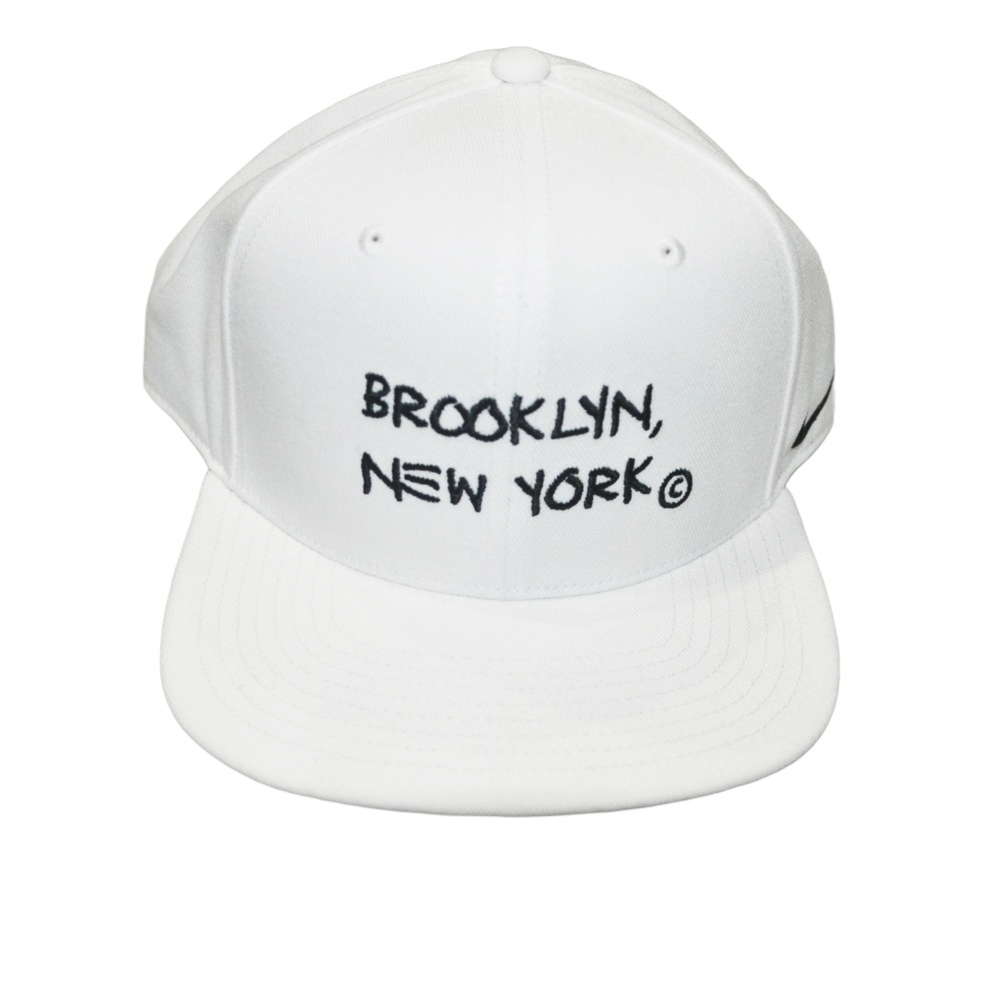 NIKE / ナイキ NBA NEW YORK BROOKLYN 6PANEL SNAP BACK WHITE UNSEX US LIMITED
