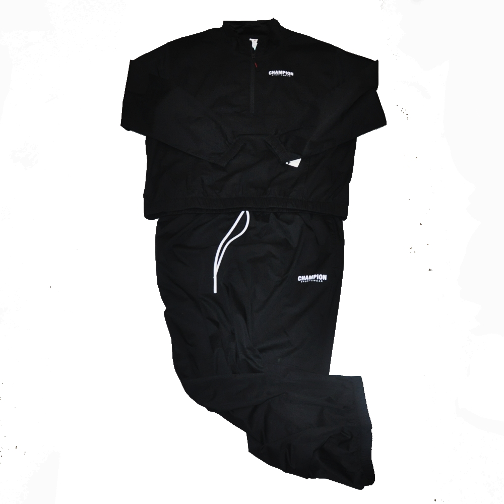 CHAMPION / チャンピオン SPORTS WEAR HALF ZIP NYLON SET UP XL BLACK