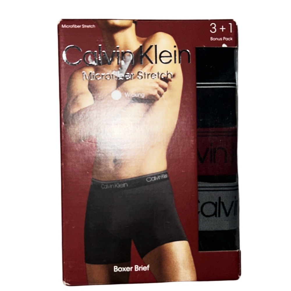 CALVIN KLEIN / カルバンクライン MICROFIBER STRETCH BOXER BRIEF 3＋1 BONUS PACK XL | ストリートスタイルのセレクトストア | TUNNEL STORE - トンネルストア