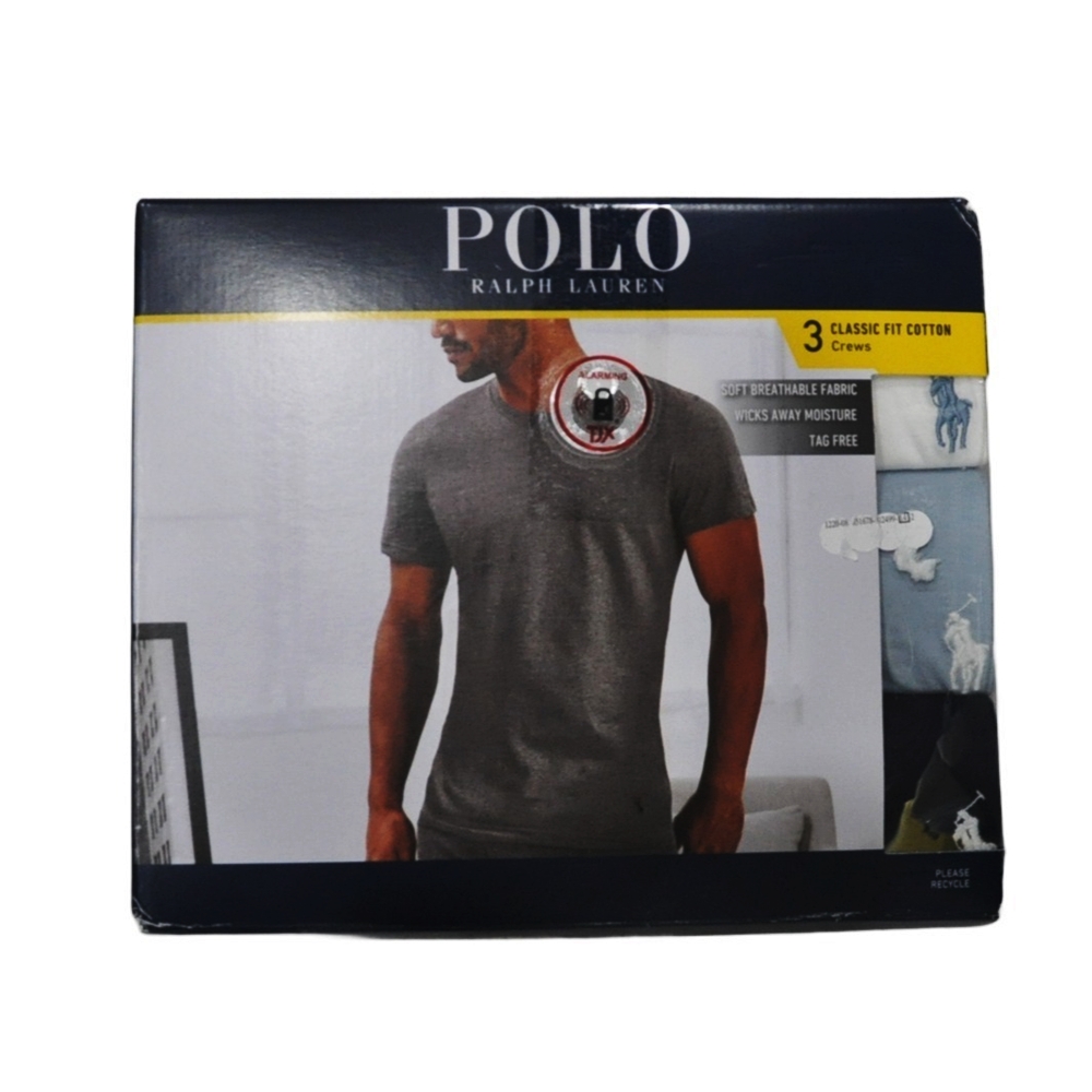 POLO RALPH LAUREN / ポロラルフローレン 3 PACK CLASSIC FIT COTTON PLAIN T-SHIRT 3COLOR