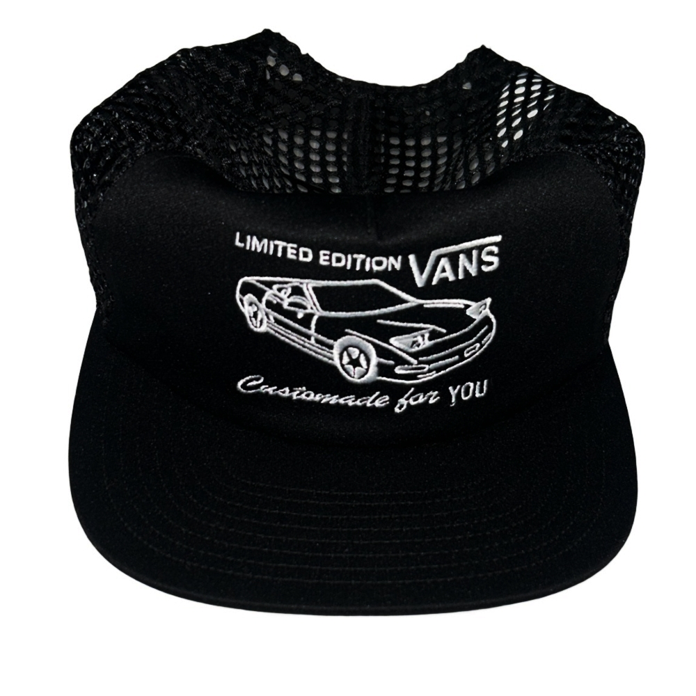 VANS / バンズ LIMITED EDITION VANS CLASSIC CAR MESH SNAP BACK CAP BLACK | ストリートスタイルのセレクトストア | TUNNEL STORE - トンネルストア