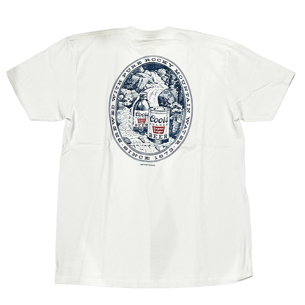 COORS / クアーズ COORS LOGO COLDEN EXPORT LAGER BEER VINTAGE DESIGN T-SHIRT WHITE L | ストリートスタイルのセレクトストア | TUNNEL STORE - トンネルストア