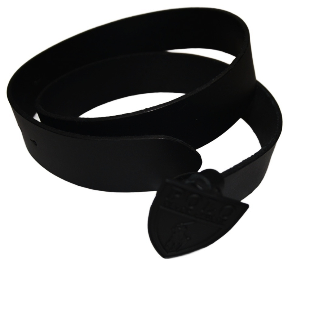 POLO RALPH LAUREN / ポロラルローレン SHIELD BUCKLE LEATHER BELT BLACK | ストリートスタイルのセレクトストア | TUNNEL STORE - トンネルストア
