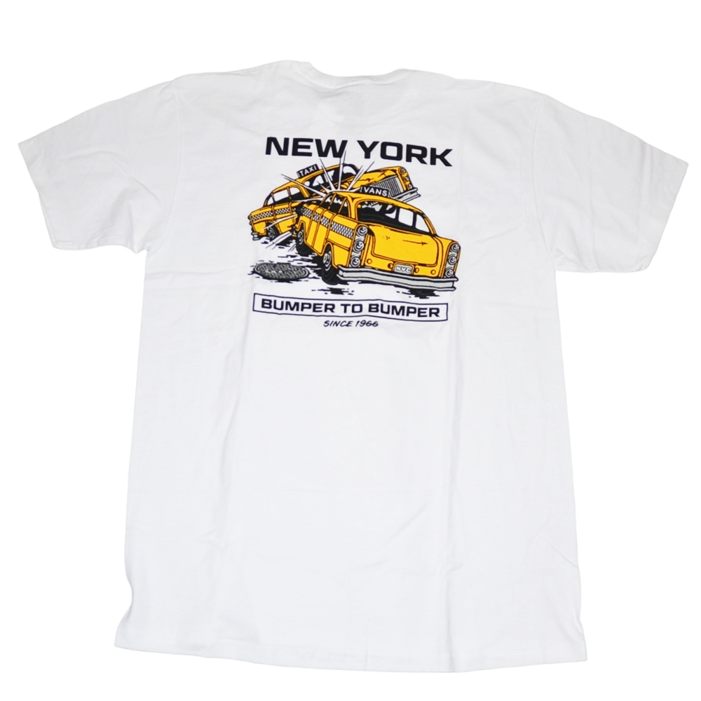 VANS / バンズ NEW YORK BUMPER TO BUMPER T-SHIRT WHITE S～XXL | ストリートスタイルのセレクトストア | TUNNEL STORE - トンネルストア