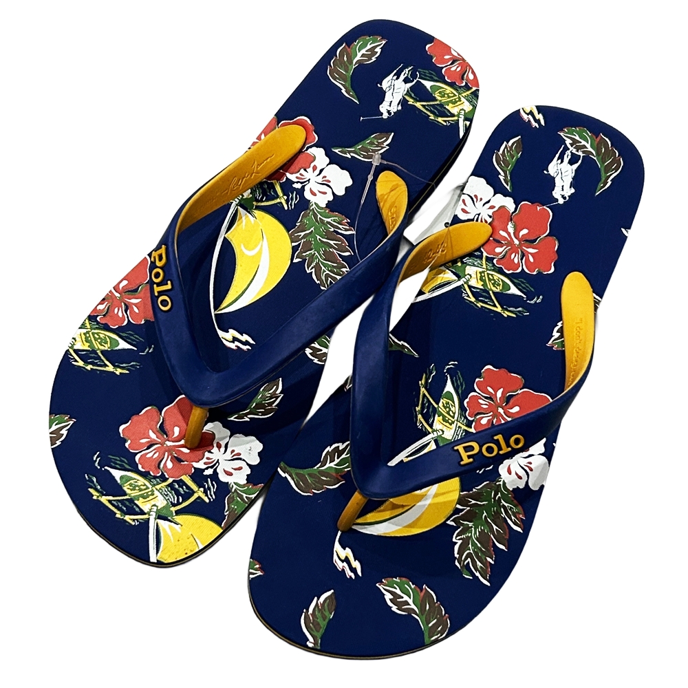 POLO RALPH LAUREN / ポロラルローレン TROPICAL FLORAL PATTERN FLIP FLOP US M 10