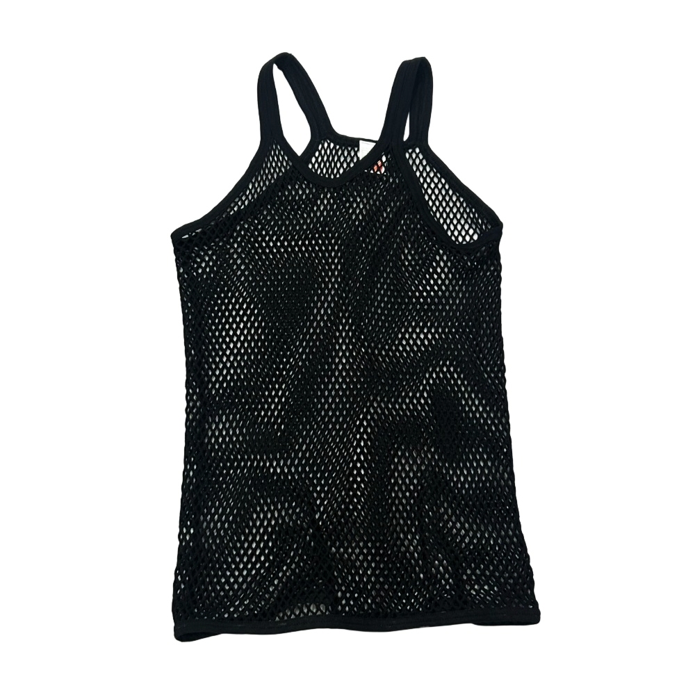 FIESTA / MESH STRIPED TANK TOP BLACK M～XL