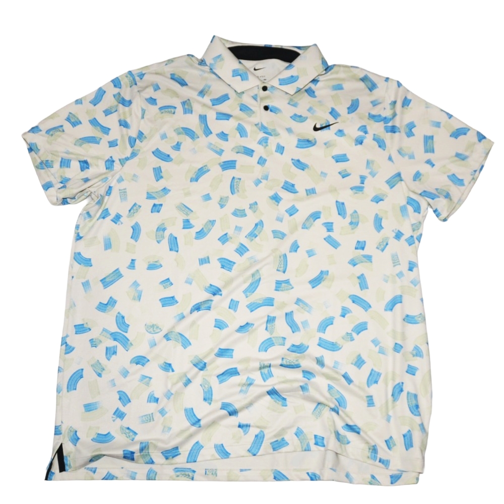 NIKE / ナイキ DRY FIT SWOOSH LOGO MICRO PRINT POLO SHIRTS XXL