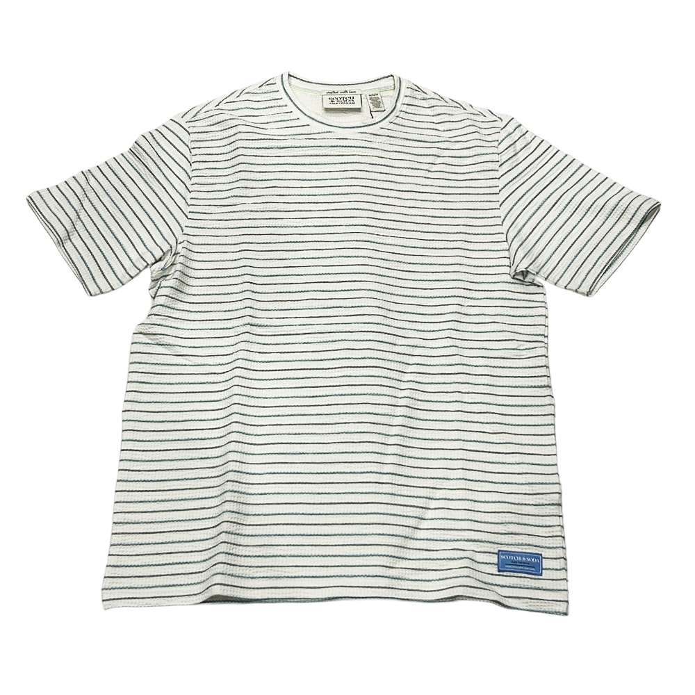 SCOTCH & SODA / スコッチ&ソーダ BORDER T-SHIRT WHITE M