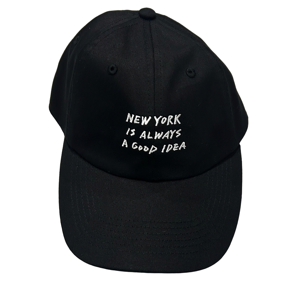 DKNY / ダナキャラン LOGO 6 PANEL BASEBALL CAP BLACK