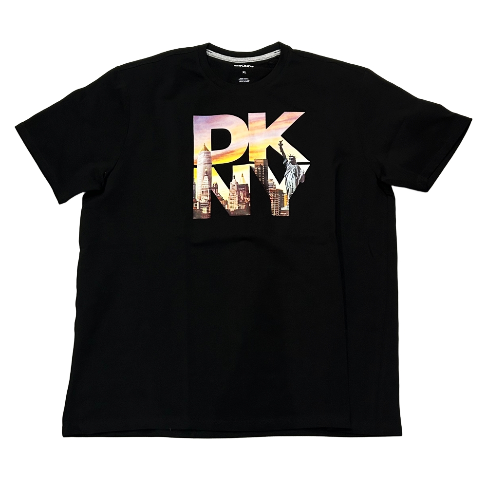 DKNY / ダナキャラン DNKY BOX LOGO T-SHIRT BLACK L