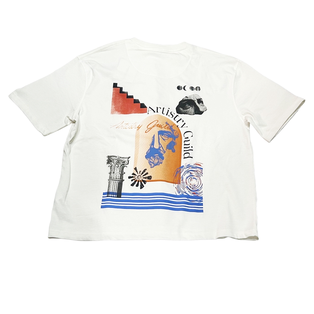 DENIM & FLOWER / INSPIRATION NETWORK T-SHIRT WHITE L