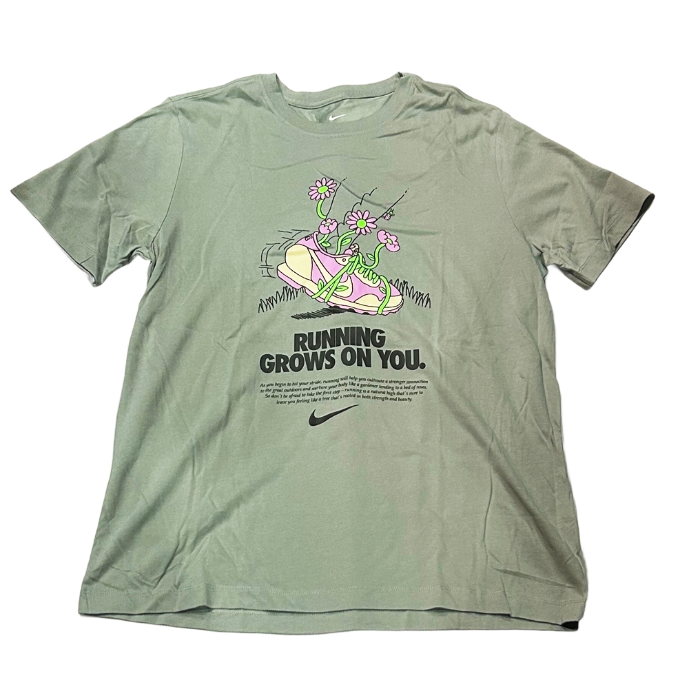 NIKE / ナイキ DRY FIT RUNNING GROWS T-SHIRT JADE HORIZON L