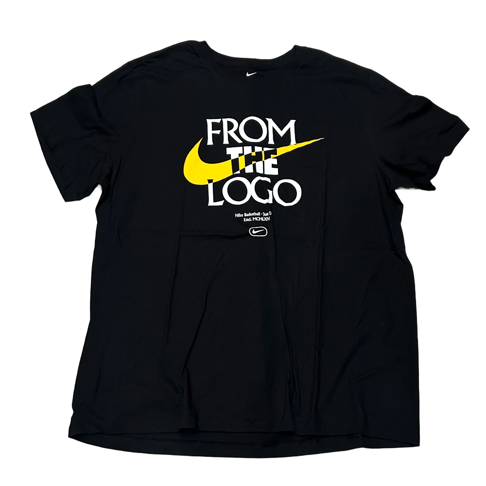 NIKE / ナイキ FROM THE LOGO SWOOSH T-SHIRT BLACK XXL