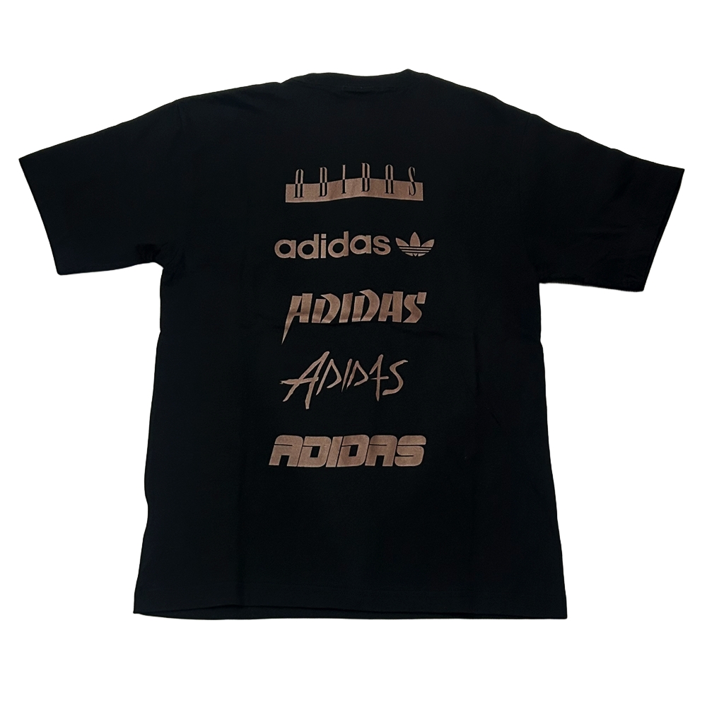 ADIDAS / アディダス ADIDAS MANY TYPES LOGO T-SHIRT BLACK S