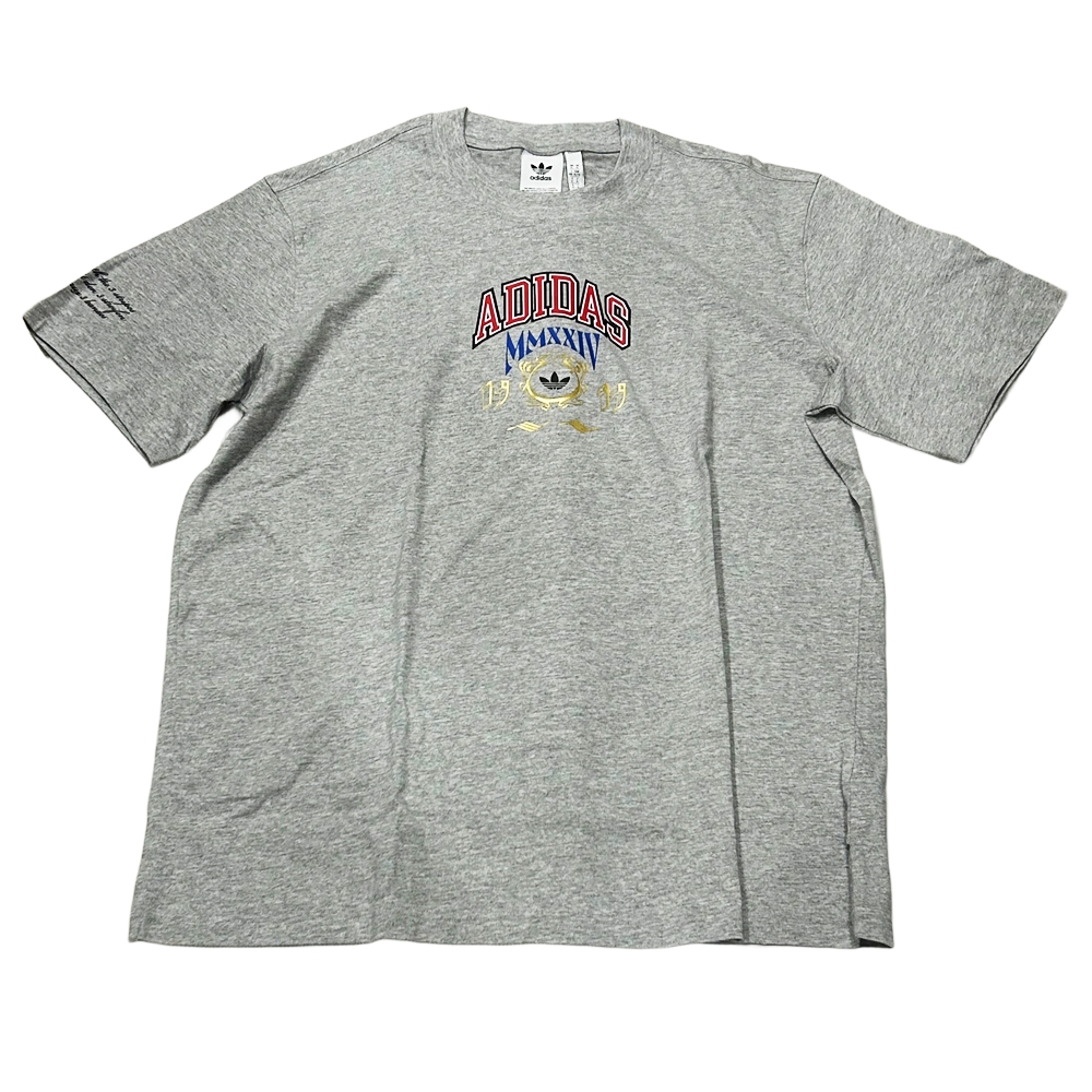 ADIDAS / アディダス ADIDAS 1949 CROWN LOGO T-SHIRT GREY XL