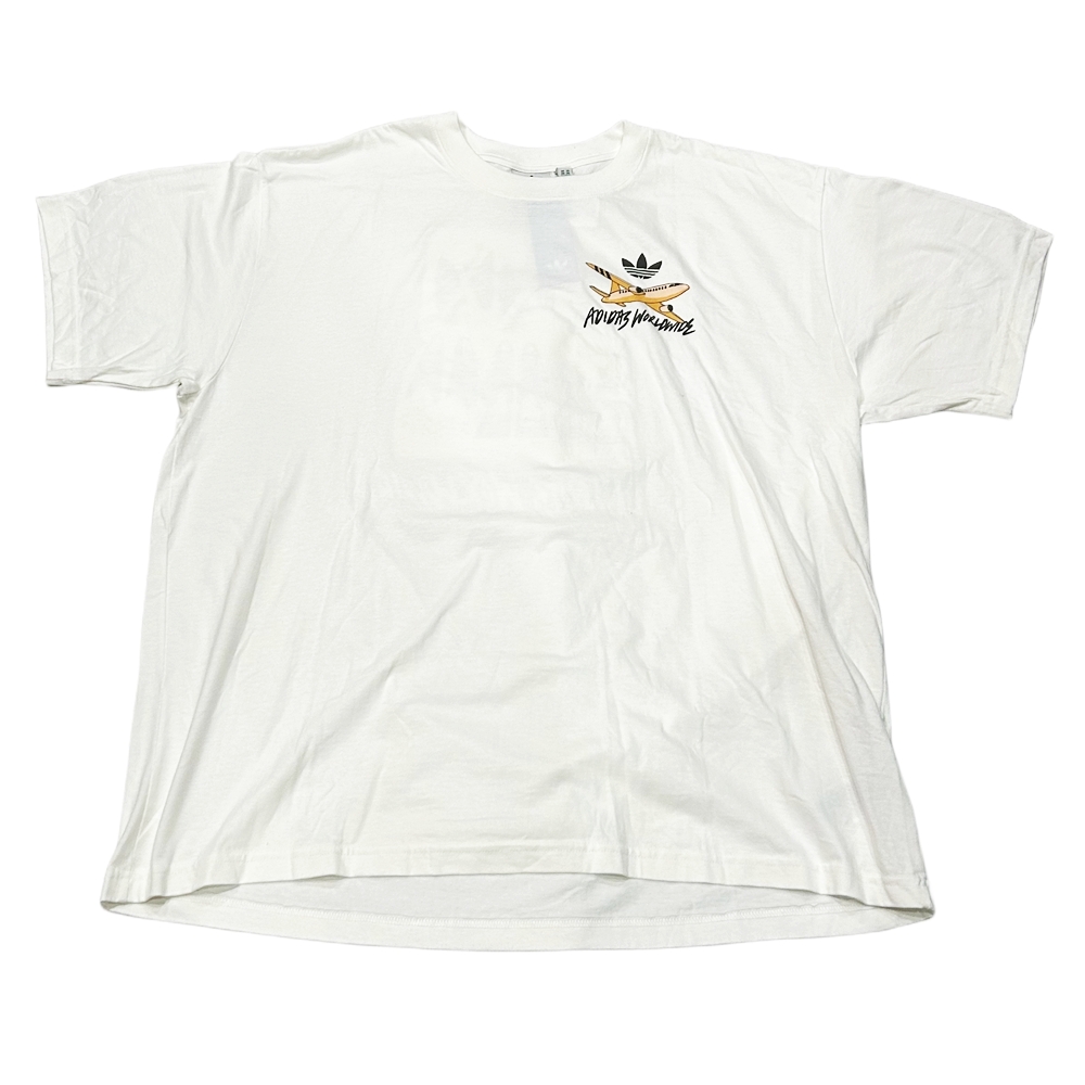 ADIDAS / アディダス ADIDAS WORLD WIDE T-SHIRT WHITE XXL-2