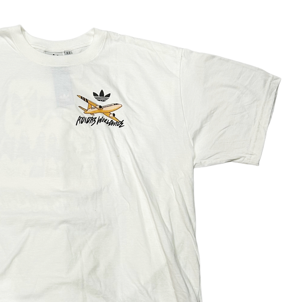 ADIDAS / アディダス ADIDAS WORLD WIDE T-SHIRT WHITE XXL-4