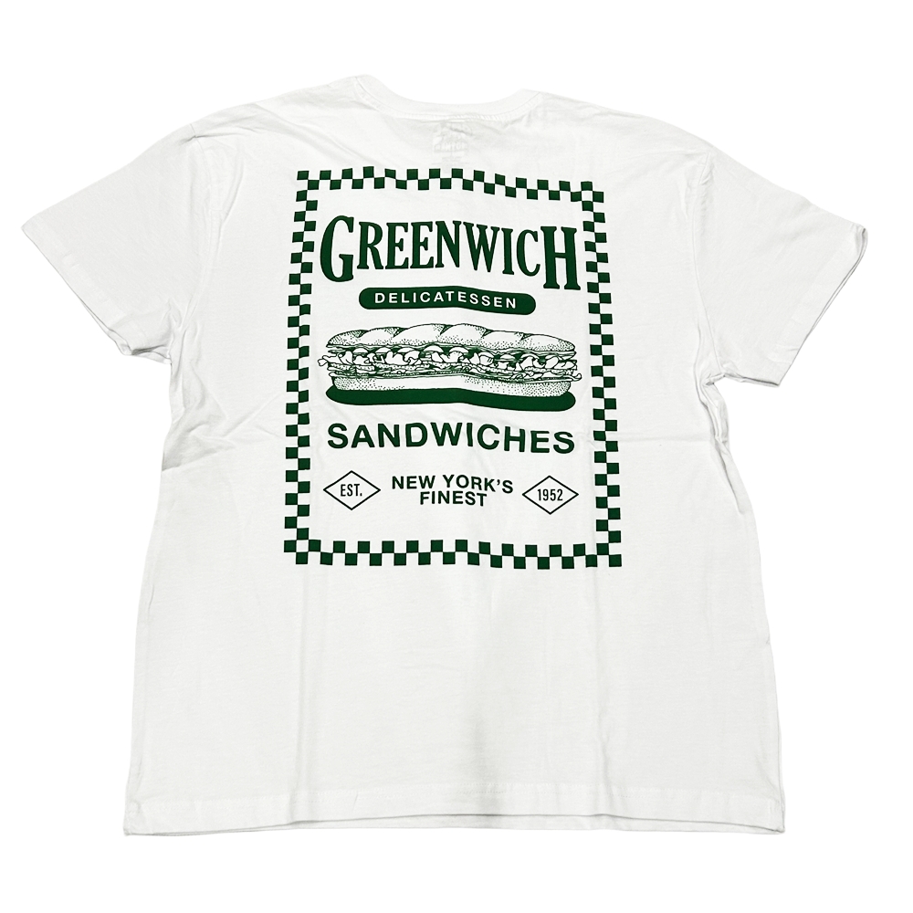 CALL YOUR MOTHER / GREENWICH DELICATESSEN SANDWICHES T-SHIRT WHITE
