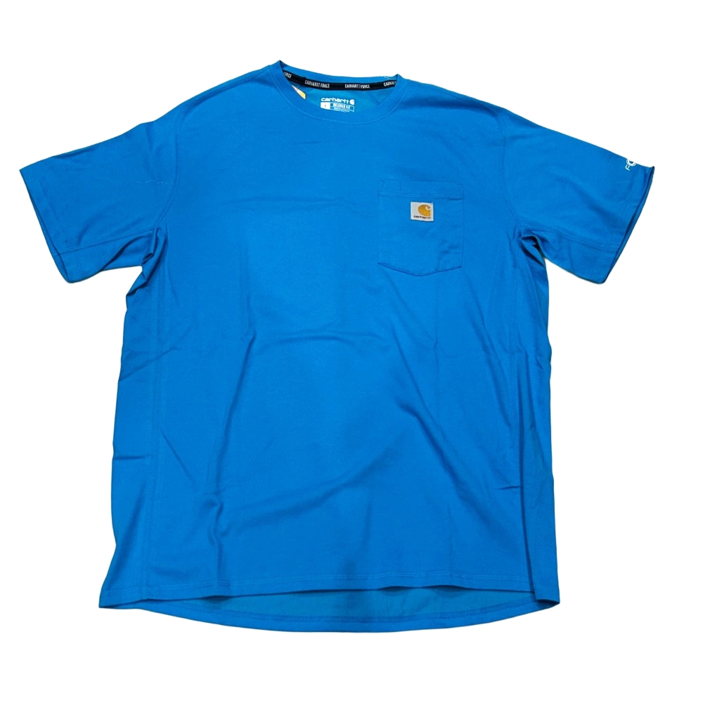 CARHARTT / カーハート US CARHARTT FORCE RELAXED FIT MID WEIGHT POKET T-SHIRT BLUE L