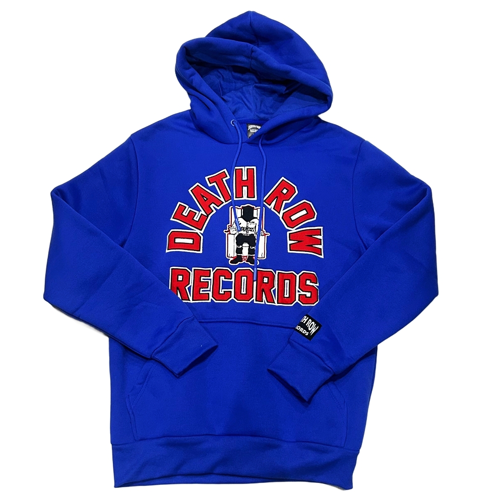 DEATH ROW RECORDS / DEATH ROW RECORDS PATCH LOGO SWEAT HOODIE BLUE M