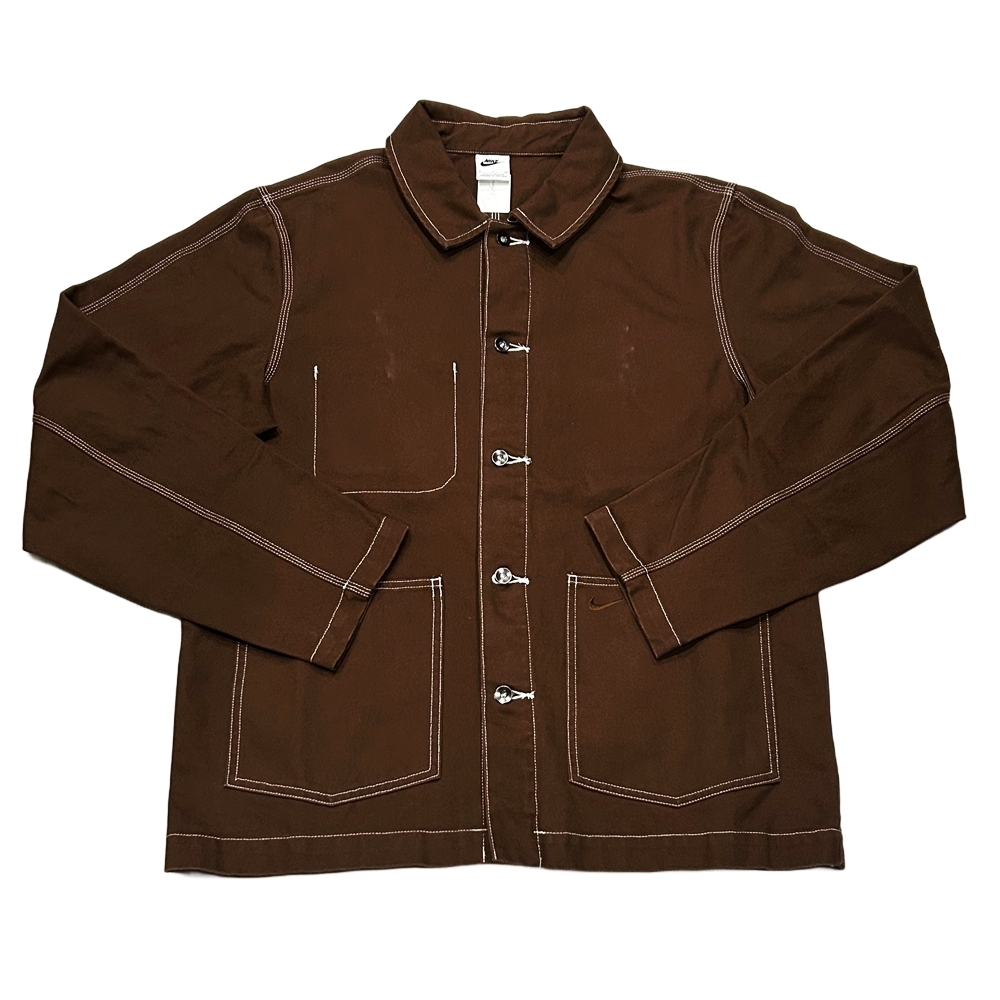 NIKE / ナイキ NIKE LIFE ONE SWOOSH CHORE COAT JACKET BROWN S