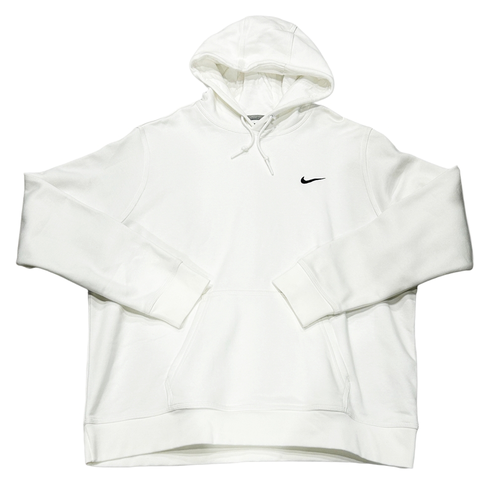 NIKE / ナイキ ONE POINT SWOOSH LOGO SWEAT HOODIE WHITE XXL