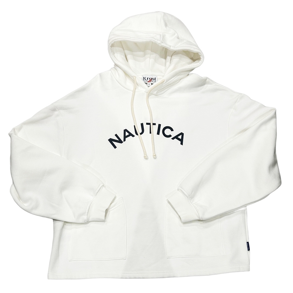 NAUTICA / ノーティカ NAUTICA × KROST LOGO SWEAT HOODIE WHITE L