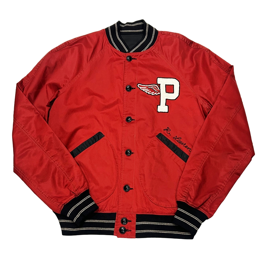 POLO RALPH LAUREN / ポロ ラルフローレン P WING REVERSIBLE BASEBALL JACKET RED/BLACK