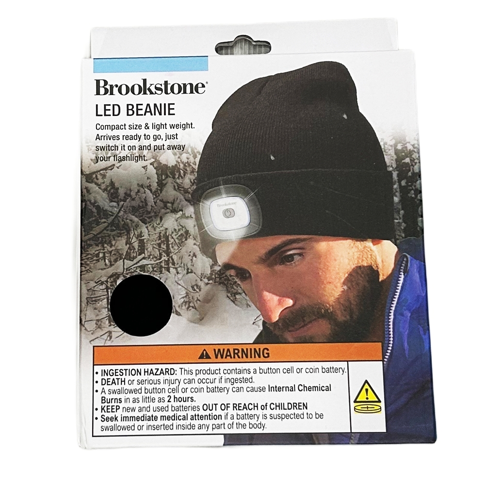 BROOKS STONE / LED BEANIE CAP BLACK UNISEX