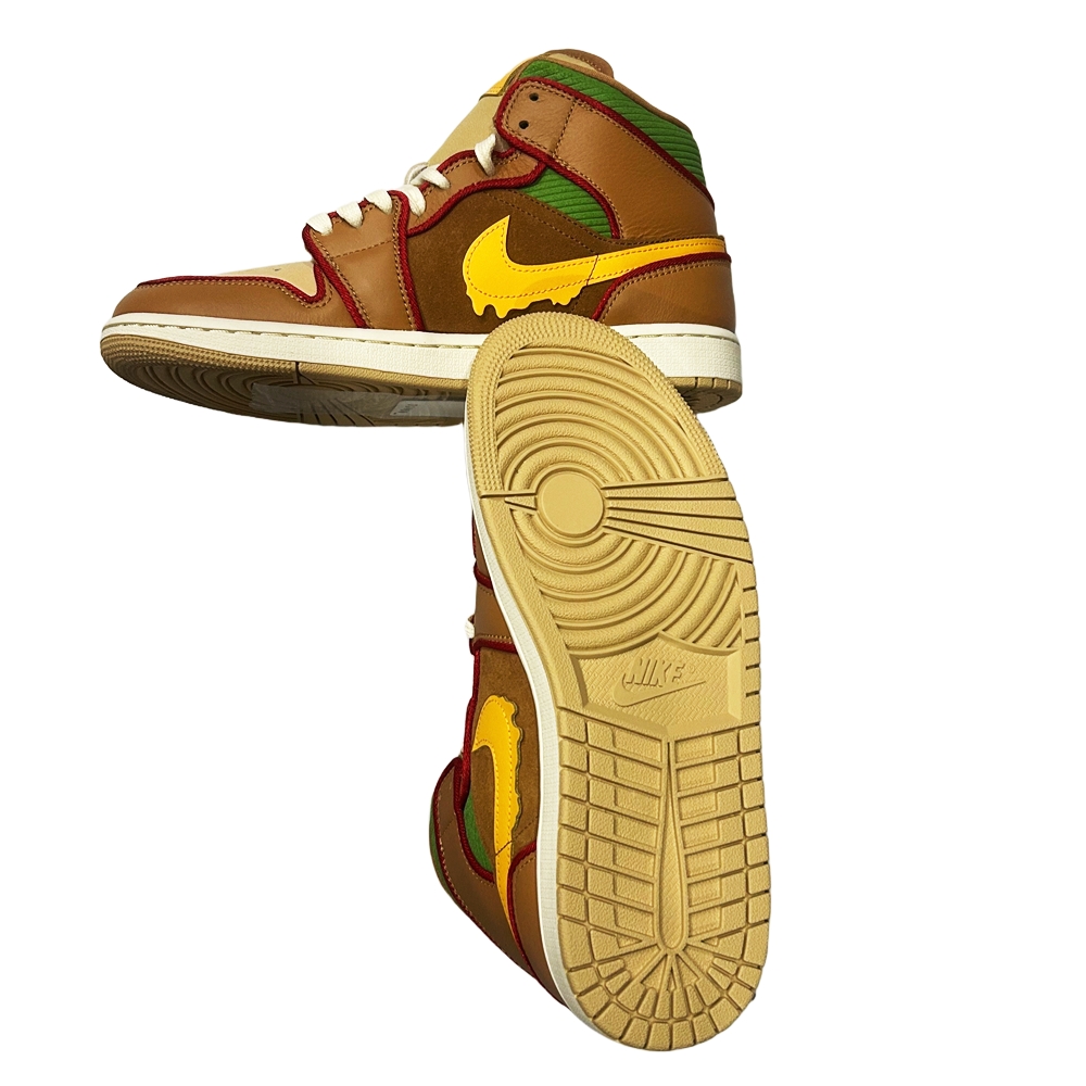 NIKE / ナイキ NIKE AIR JORDAN 1 MID SE CHEESE BURGER US8,US9-3