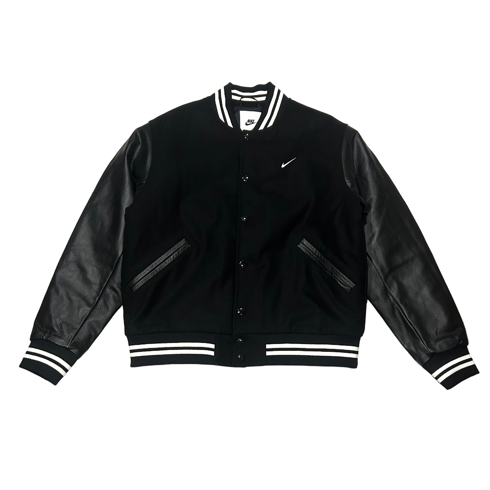 NIKE / ナイキ ONE SWOOSH LOGO VARSITY JACKET BLACK S