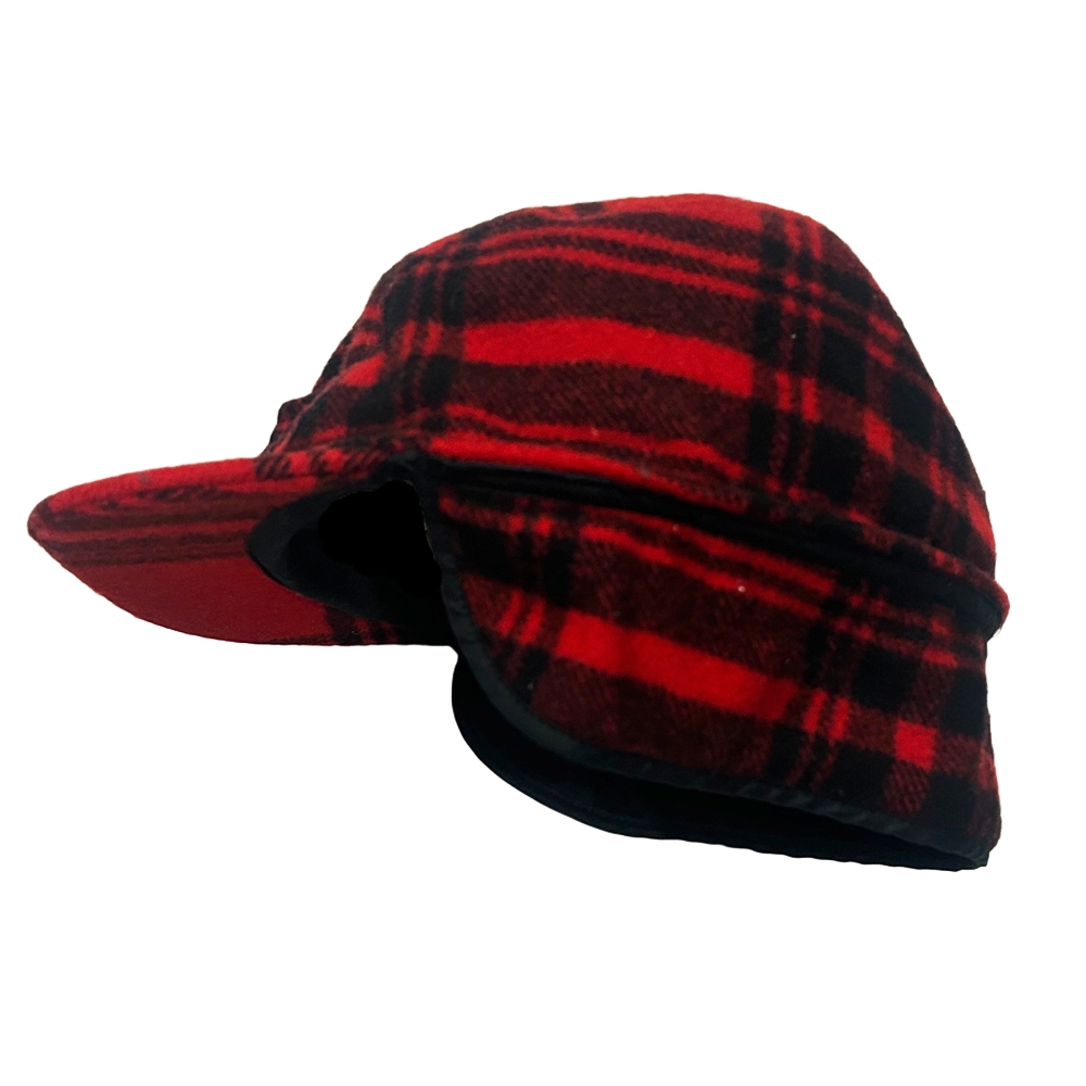 POLO RALPH LAUREN / ポロ ラルフローレン CHECKERED WOOL HUNTING CAP RED×BLACK-2