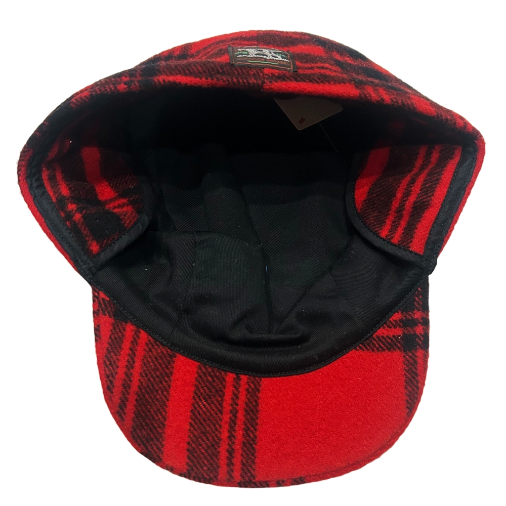 POLO RALPH LAUREN / ポロ ラルフローレン CHECKERED WOOL HUNTING CAP RED×BLACK-4
