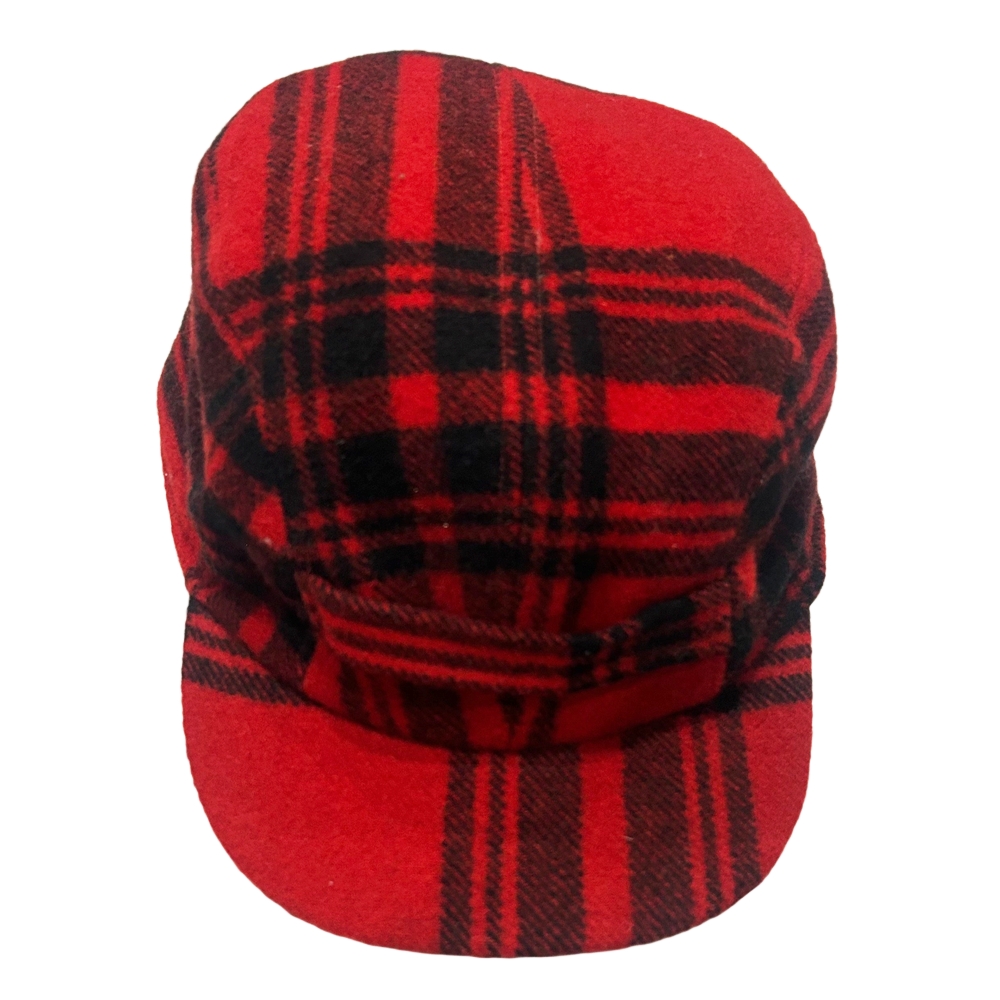 POLO RALPH LAUREN / ポロ ラルフローレン CHECKERED WOOL HUNTING CAP RED×BLACK