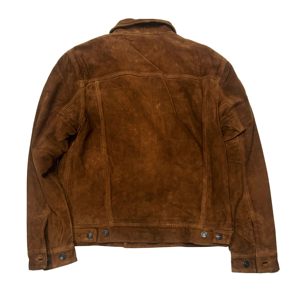 POLO RALPH LAUREN / ポロラルローレン GOAT LEATHER TRUCKER JACKET CAMEL M-2