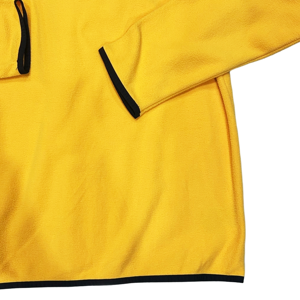 THE NORTH FACE / ザノースフェイス FLEECE ZIP PULL OVER US MODEL BLACK/YELLOW L-4
