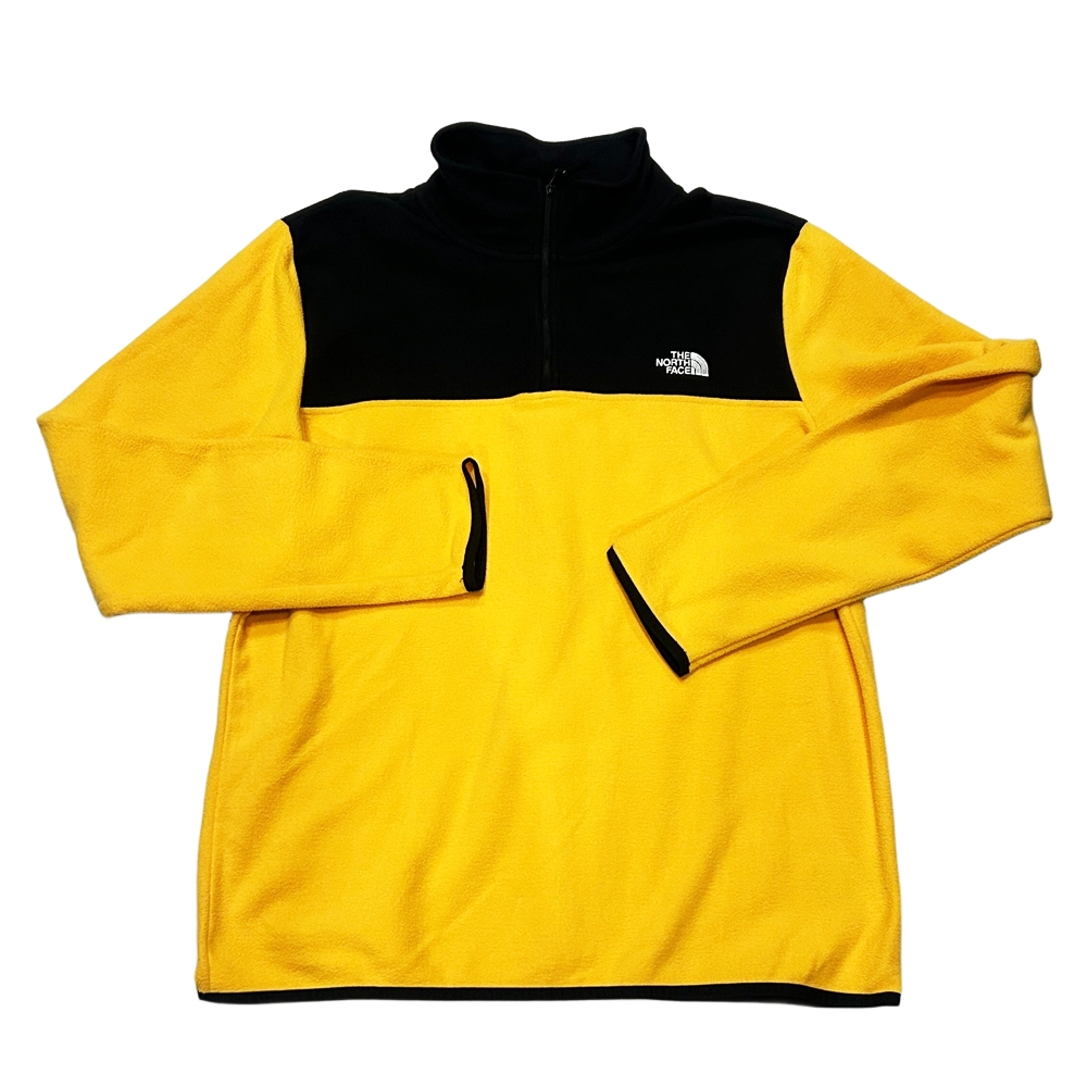 THE NORTH FACE / ザノースフェイス FLEECE ZIP PULL OVER US MODEL BLACK/YELLOW L