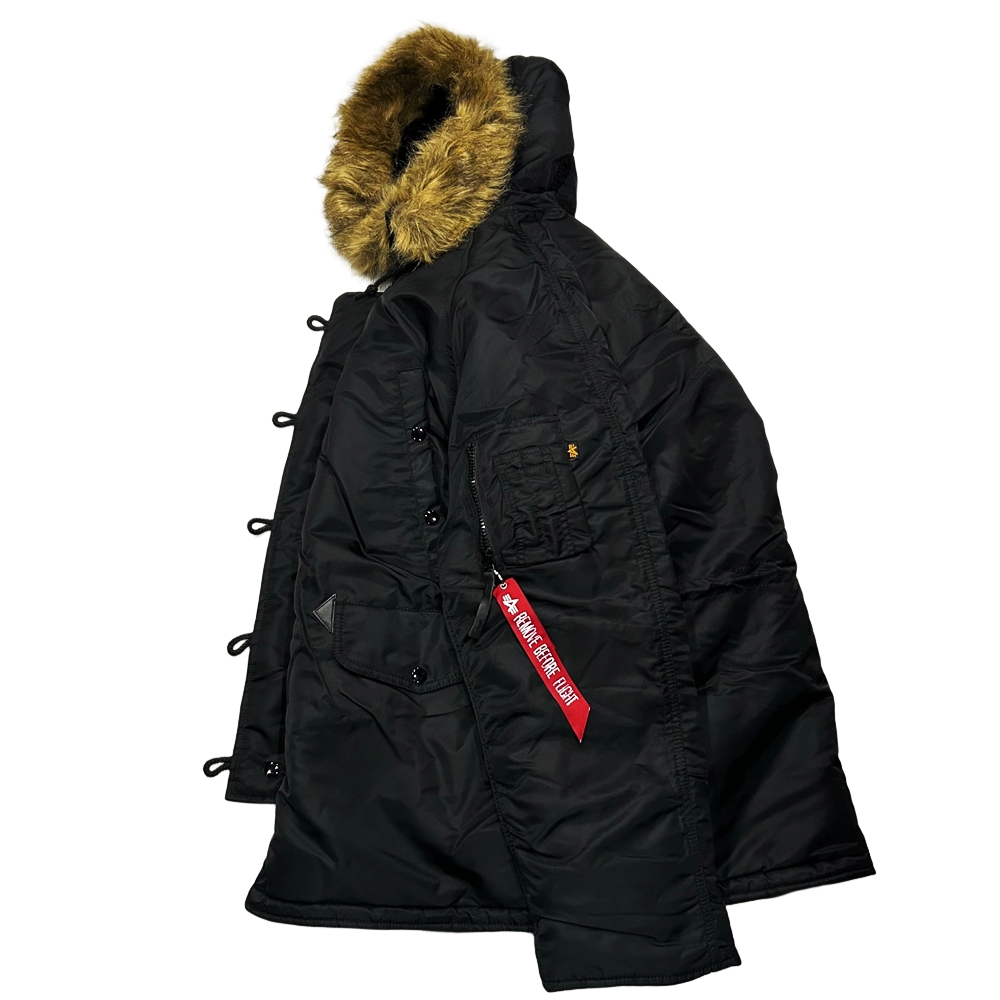 ALPHA INDUSTRIES / アルファ インダストリーズ N-3B JACKET BLACK S-3