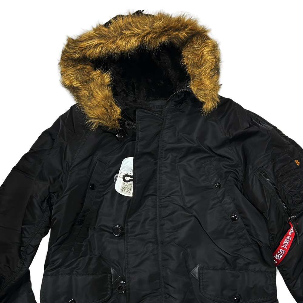 ALPHA INDUSTRIES / アルファ インダストリーズ N-3B JACKET BLACK S-5