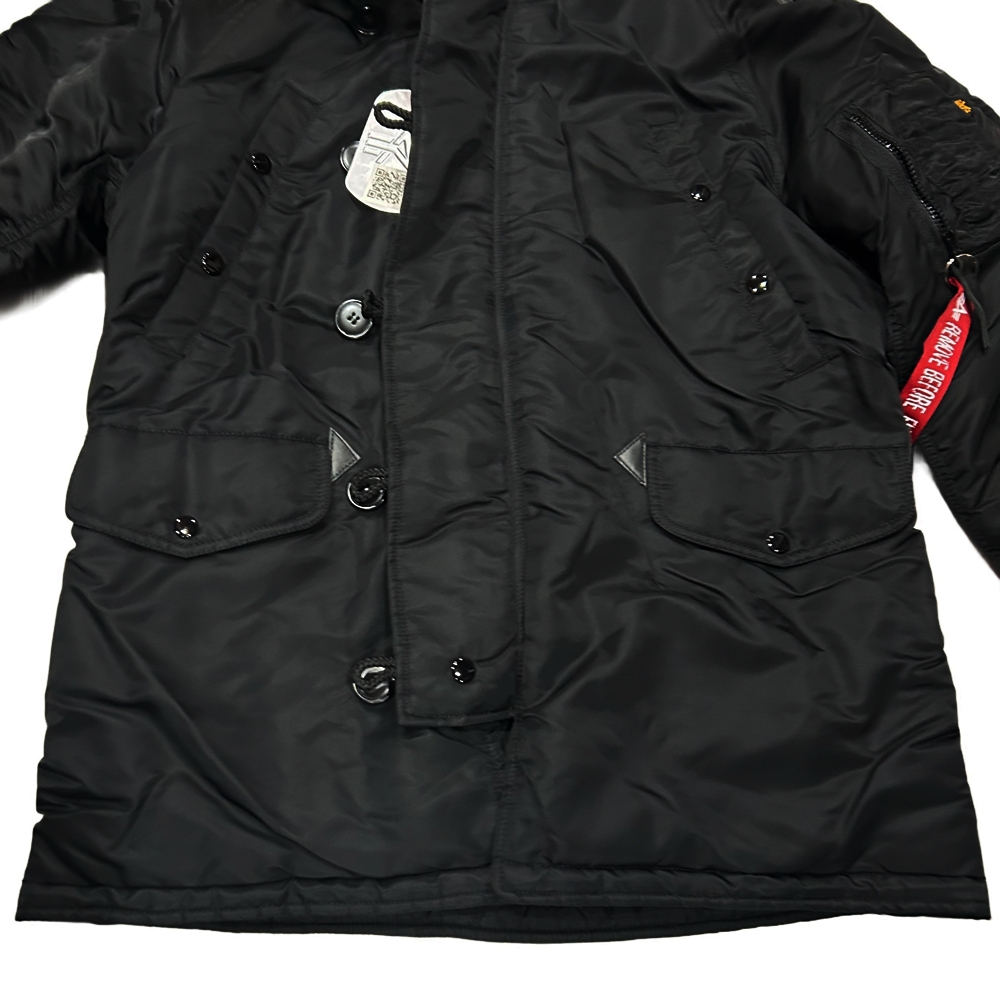 ALPHA INDUSTRIES / アルファ インダストリーズ N-3B JACKET BLACK S-6