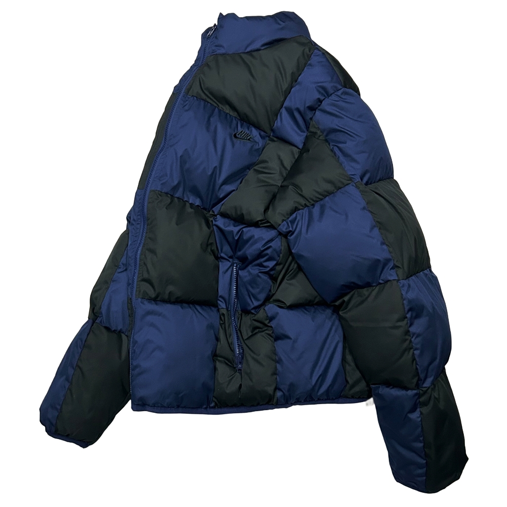 NIKE / ナイキ BLOCK CHECK THERMA FIT PUFFER DOWN JACKET MIDNIGHT NAVY×BLACK M-4