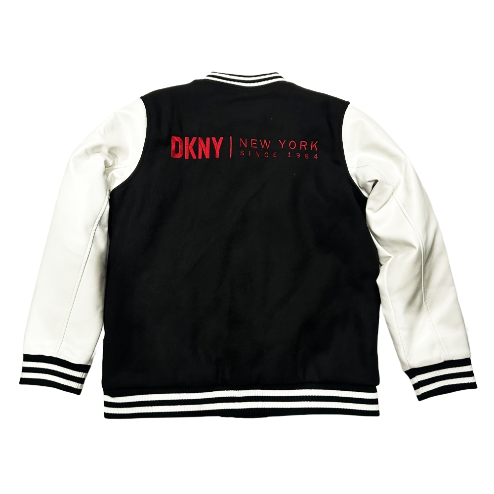 DKNY / ダナキャラン D LOGO VARSITY JACKET BLACK XL-2