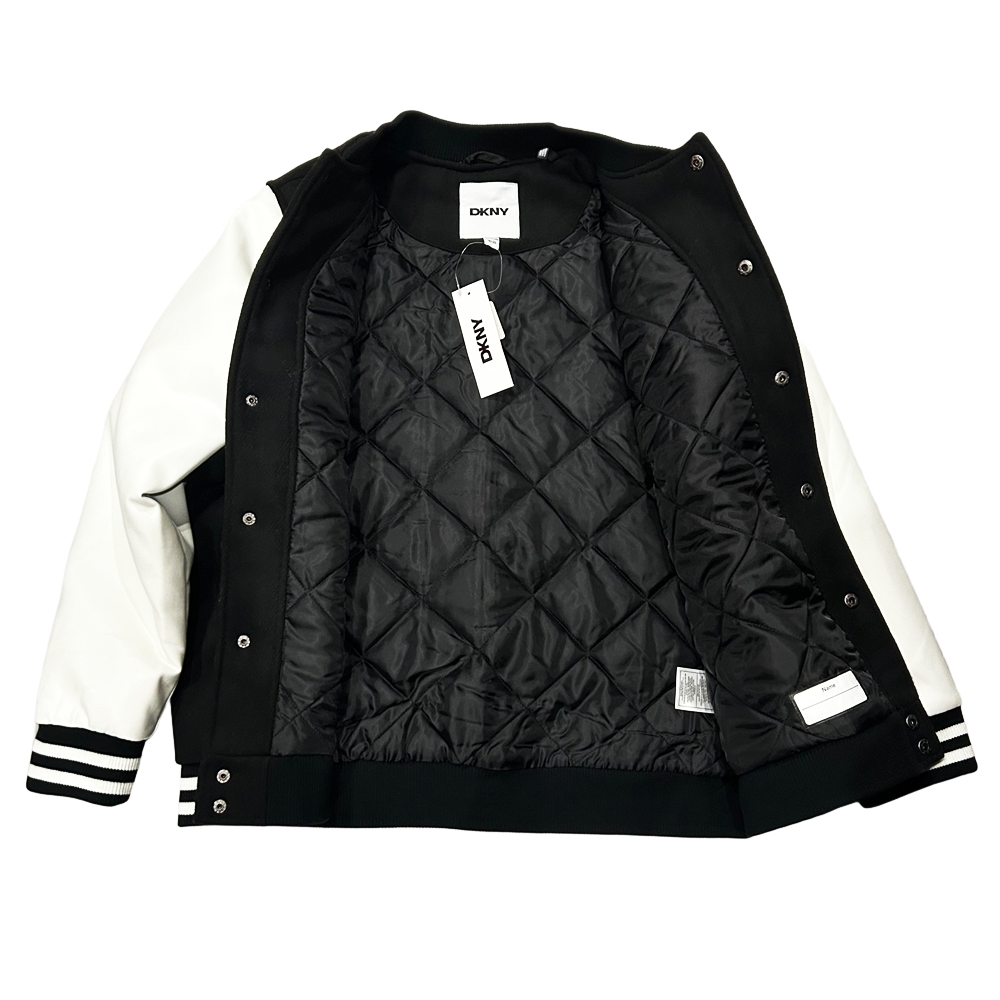 DKNY / ダナキャラン D LOGO VARSITY JACKET BLACK XL-3