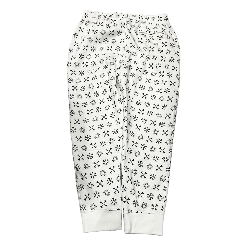 NIKE / ナイキ BRS LOGO ALL OVER PATTERN STANDARD FIT SWEAT PANTS WHITE L-2