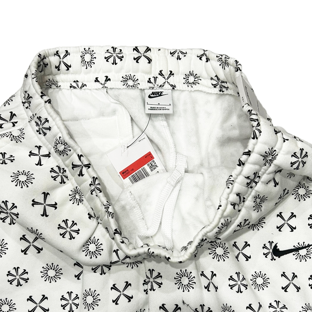 NIKE / ナイキ BRS LOGO ALL OVER PATTERN STANDARD FIT SWEAT PANTS WHITE L-4