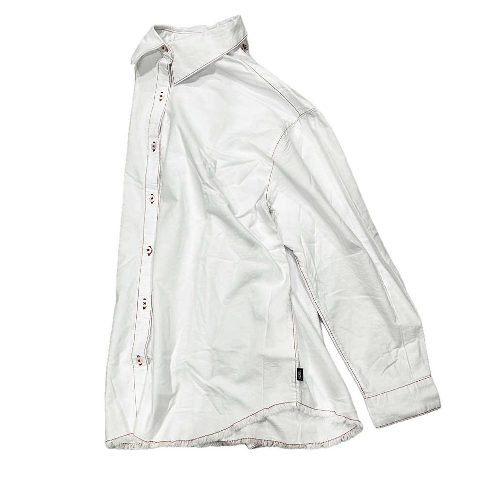 VANS / バンズ TEMPT ME WITH A GOOD TIME OXFORD LONG SLEEVE SHIRT WHITE M-3