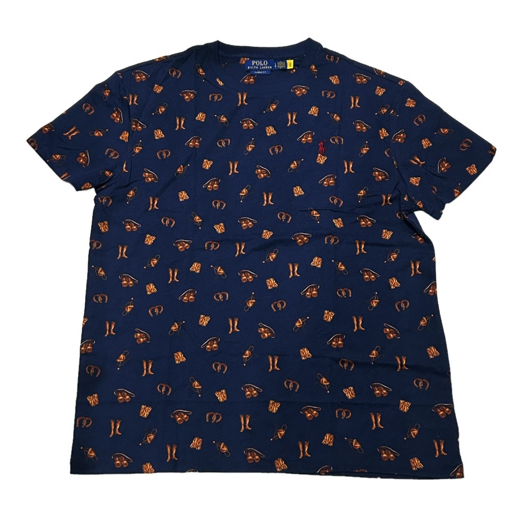 POLO RALPH LAUREN / ポロラルローレン EQUESTRIAN CLASSIC FIT T-SHIRT NAVY M~XXL
